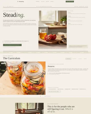 Rustic Homesteading Landing Page Template
