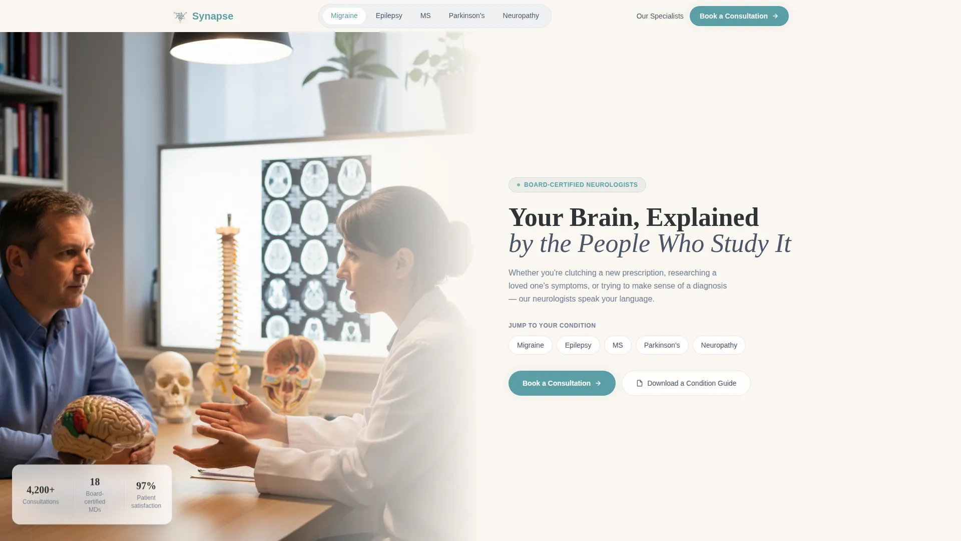 Proven Neuroscience Landing Page Template