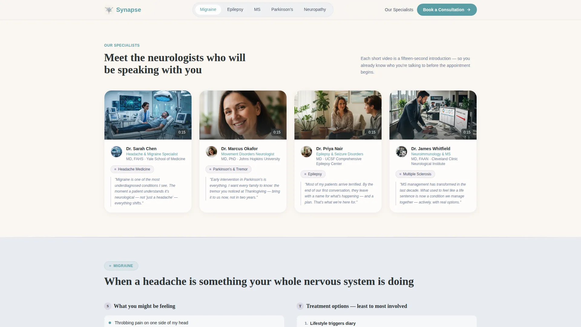 Proven Neuroscience Landing Page Template