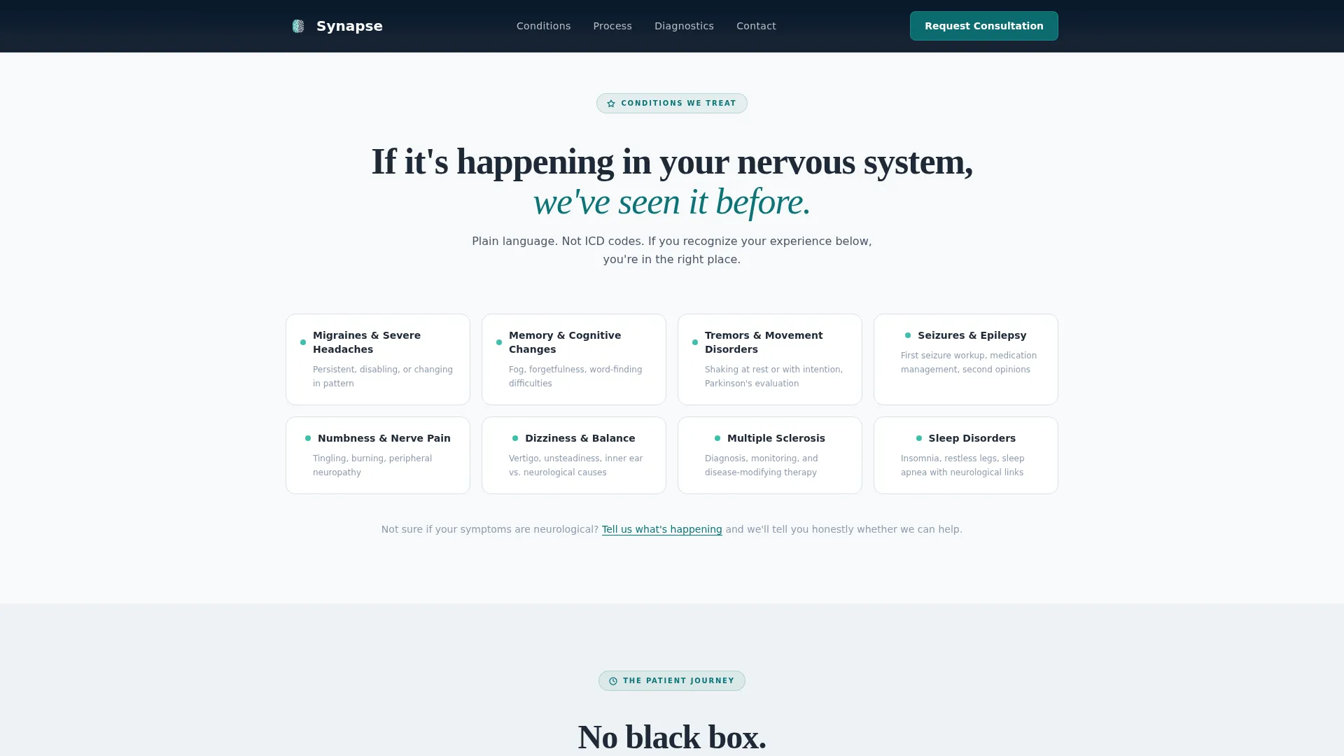 Neurology Medicine Booking Website Template