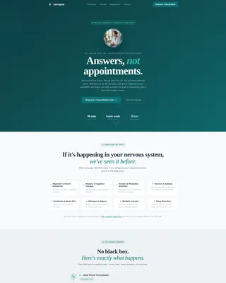 Neurology Medicine Booking Website Template