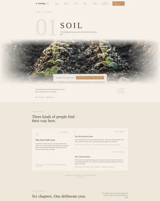 Seasonal Homesteading Course Landing Page Template