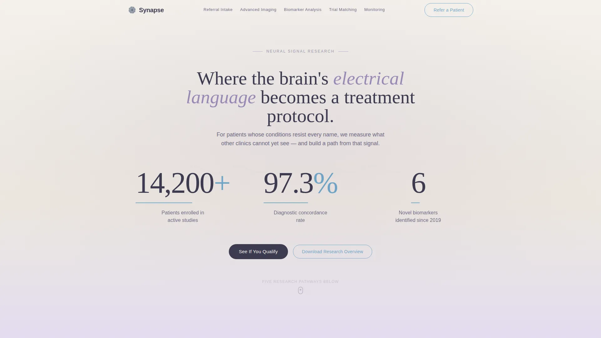 Neurology Medicine Professional Website Template