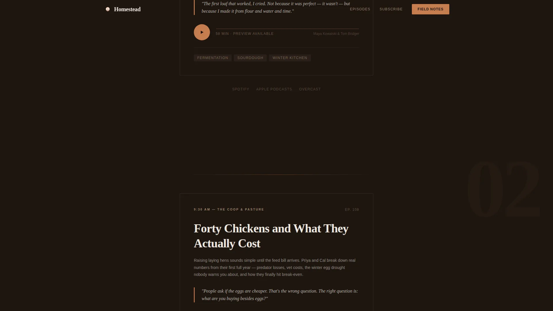 Rustic Podcast Landing Page Template