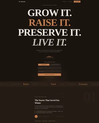 Rustic Podcast Landing Page Template