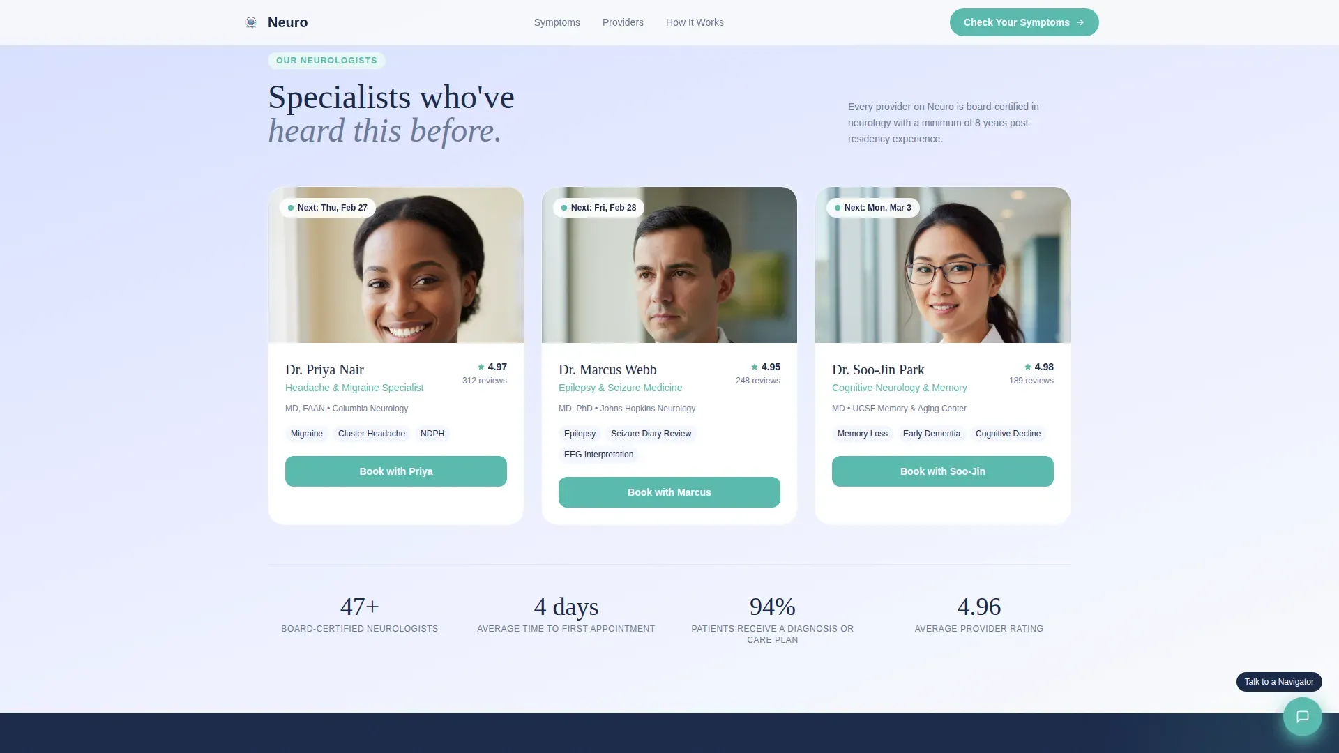 Neurology Medicine Reviews Website Template