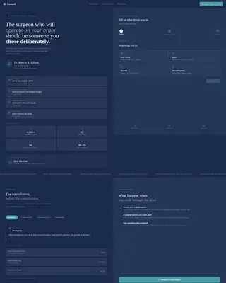 Neurosurgeon Booking Website Template