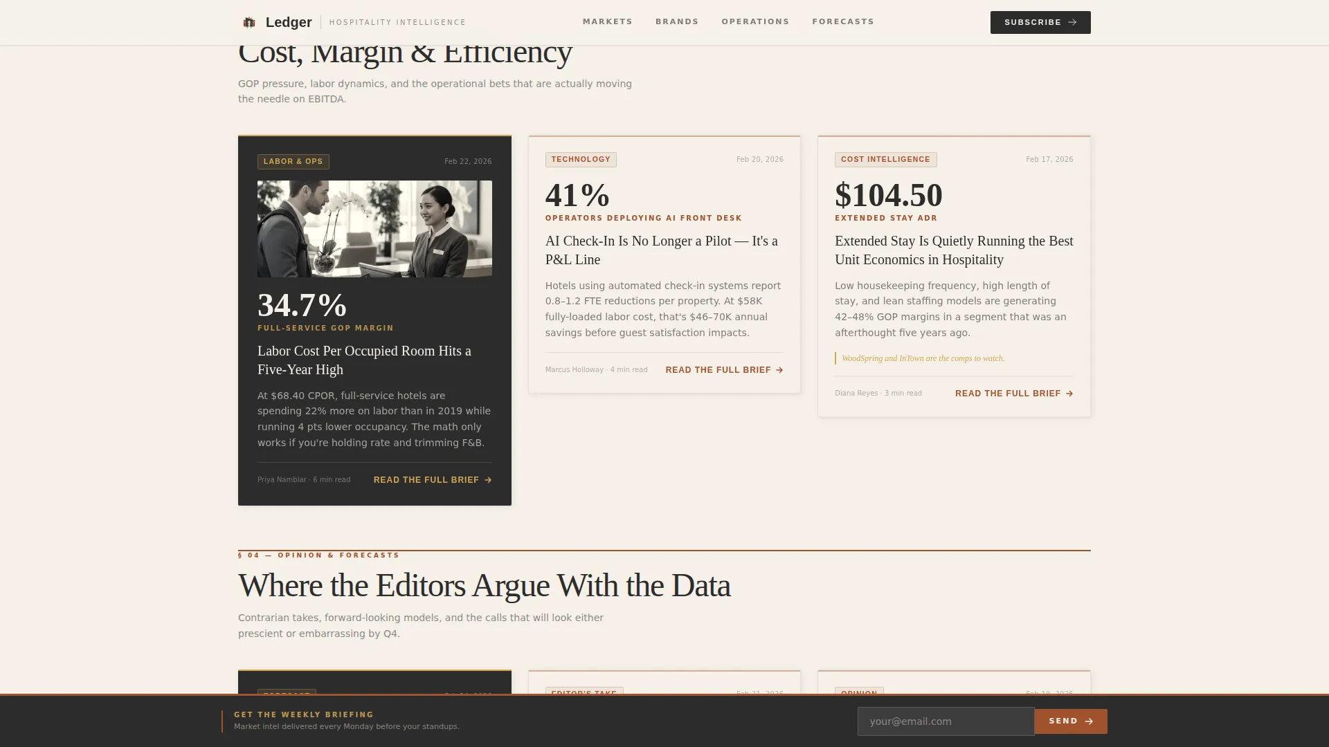 Hospitality Industry Report Blog Landing Page
