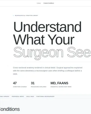 Neurosurgeon Specialist Booking Website Template