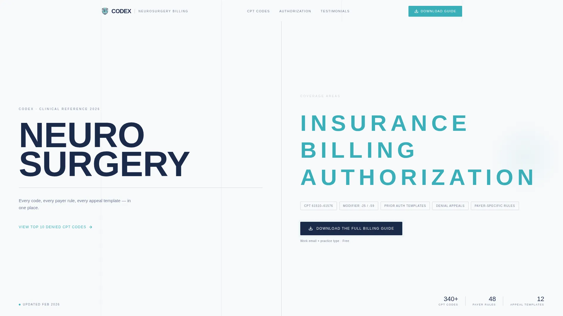 Neurosurgeon Reviews Website Template