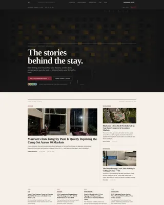 Authoritative Hospitality News Landing Page Template