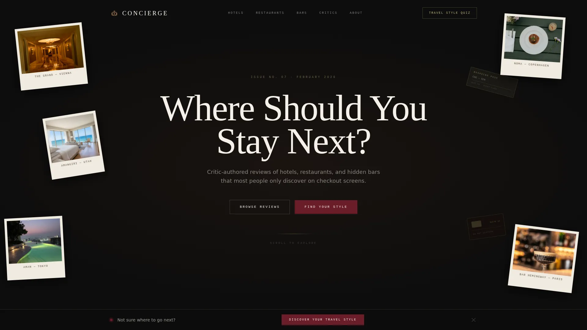 Luxe Hospitality Review Blog Landing Page Template