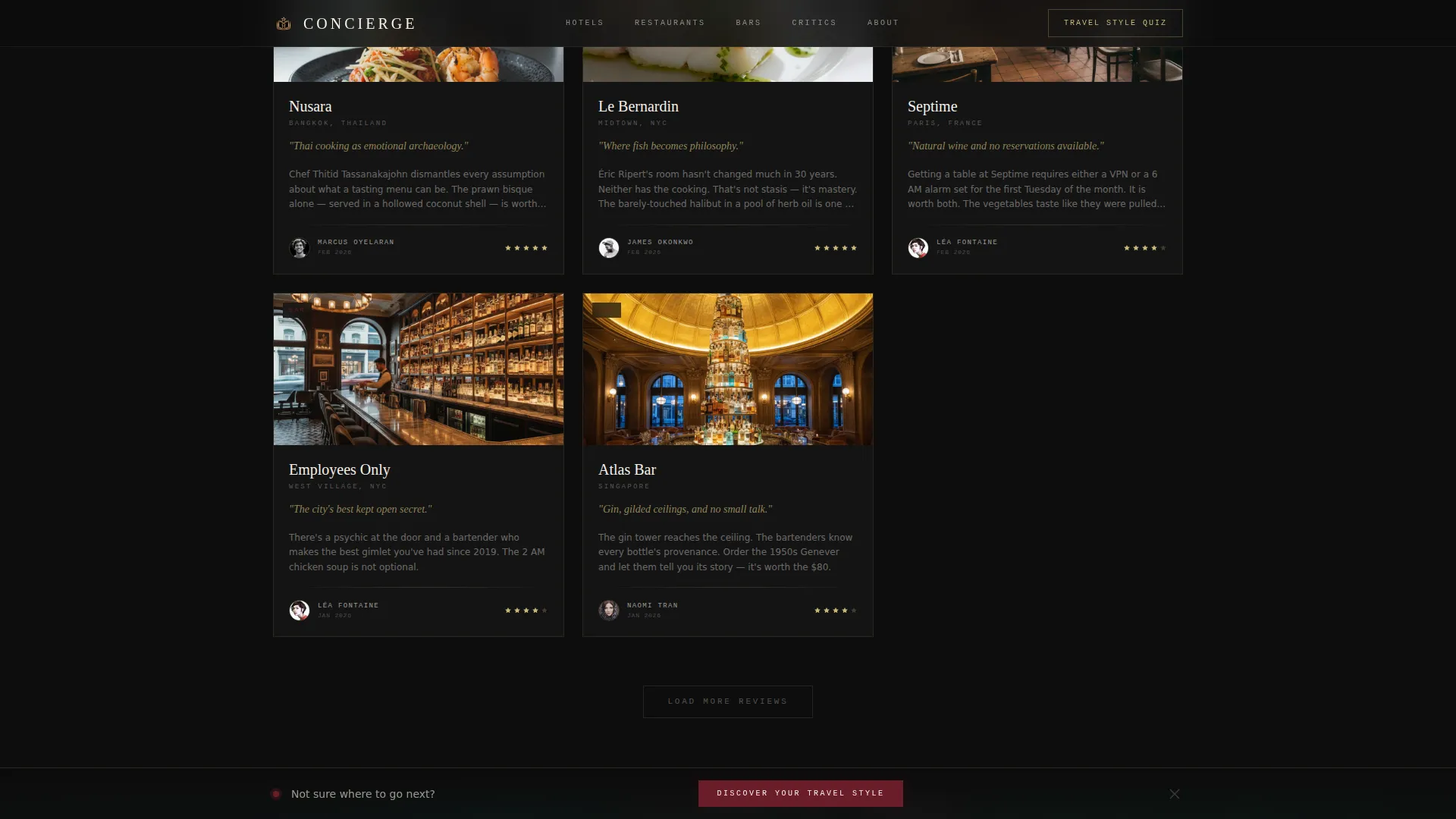 Luxe Hospitality Review Blog Landing Page Template