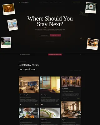 Luxe Hospitality Review Blog Landing Page Template