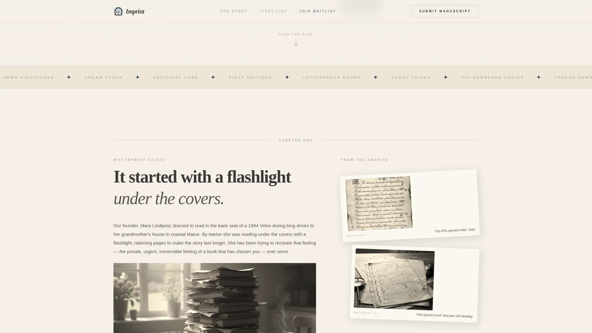 Independent Publisher Coming Soon Landing Page