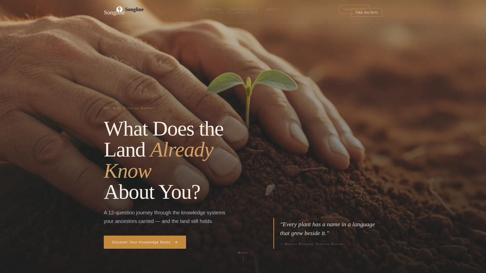 Indigenous Wisdom Editorial Landing Page Template