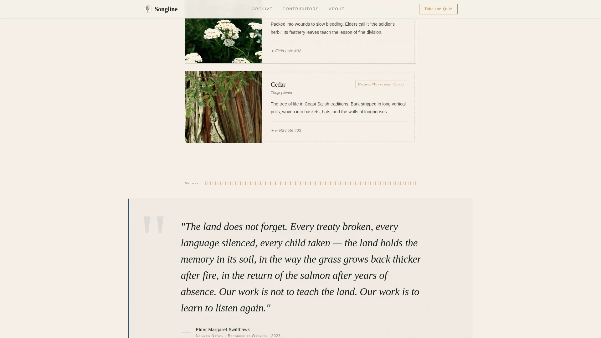 Indigenous Wisdom Editorial Landing Page Template
