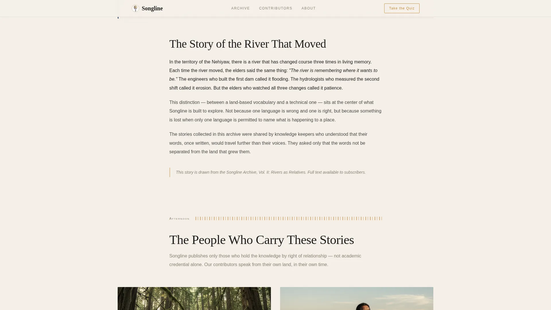 Indigenous Wisdom Editorial Landing Page Template