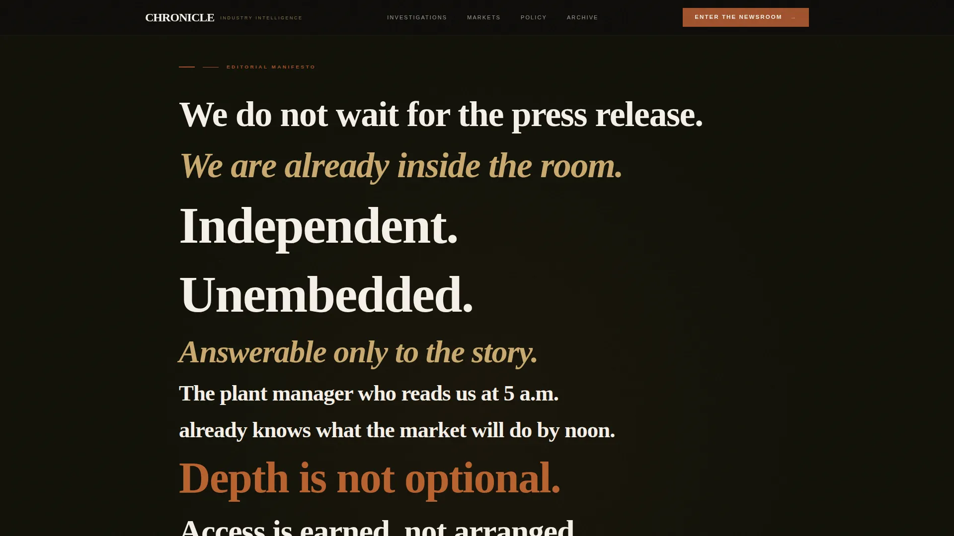 Industry News Landing Page Template