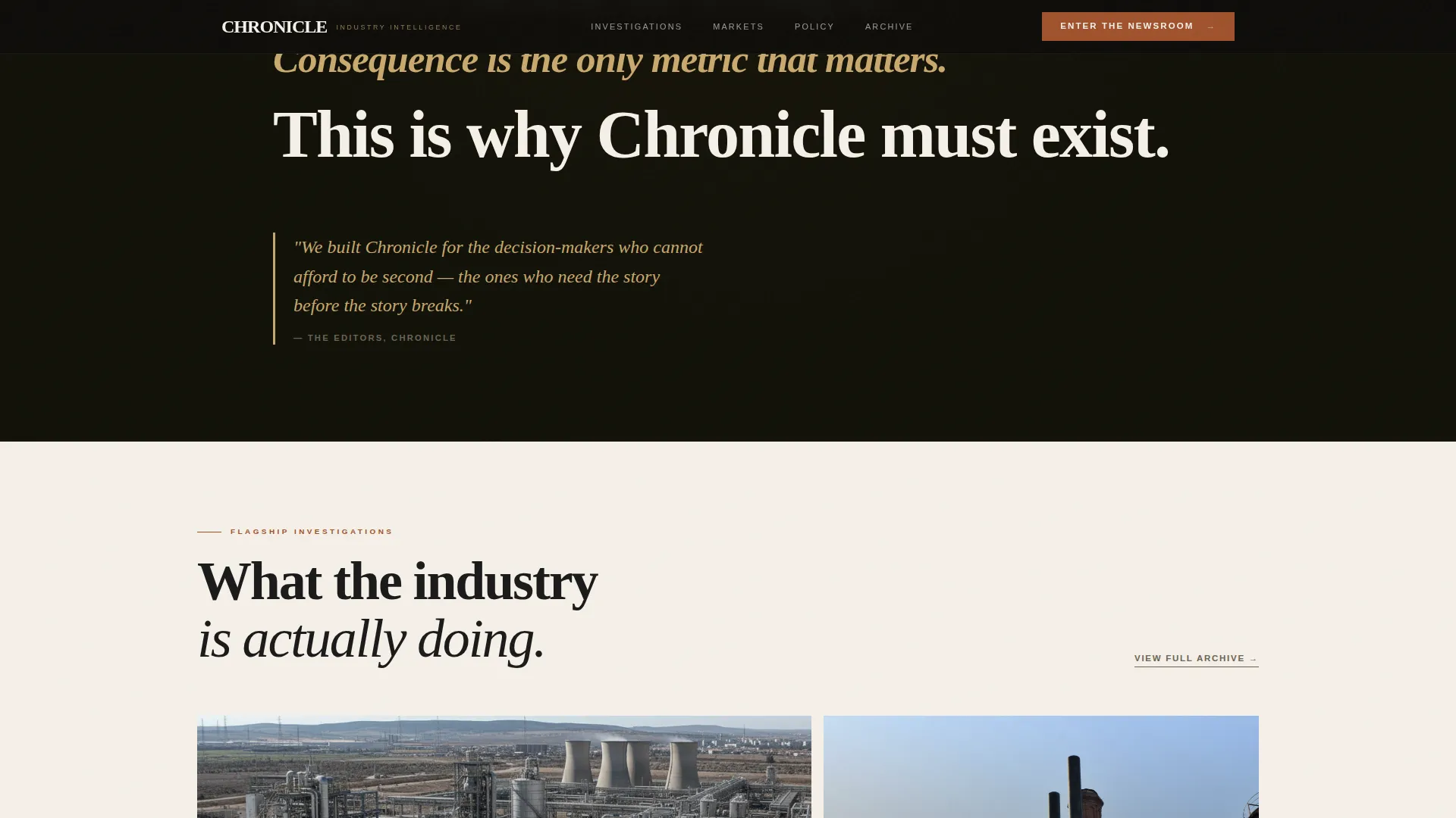 Industry News Landing Page Template