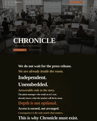 Industry News Landing Page Template