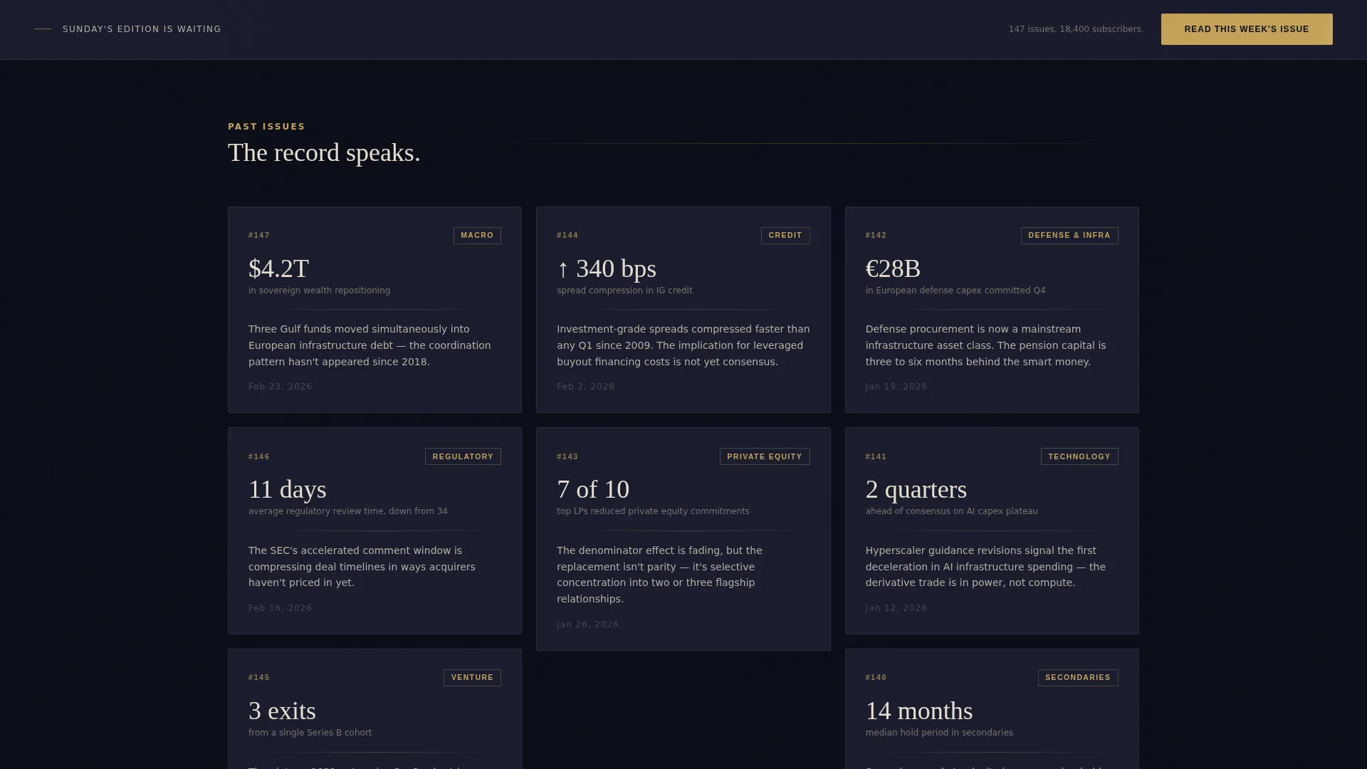 Cinematic Newsletter Landing Page Template