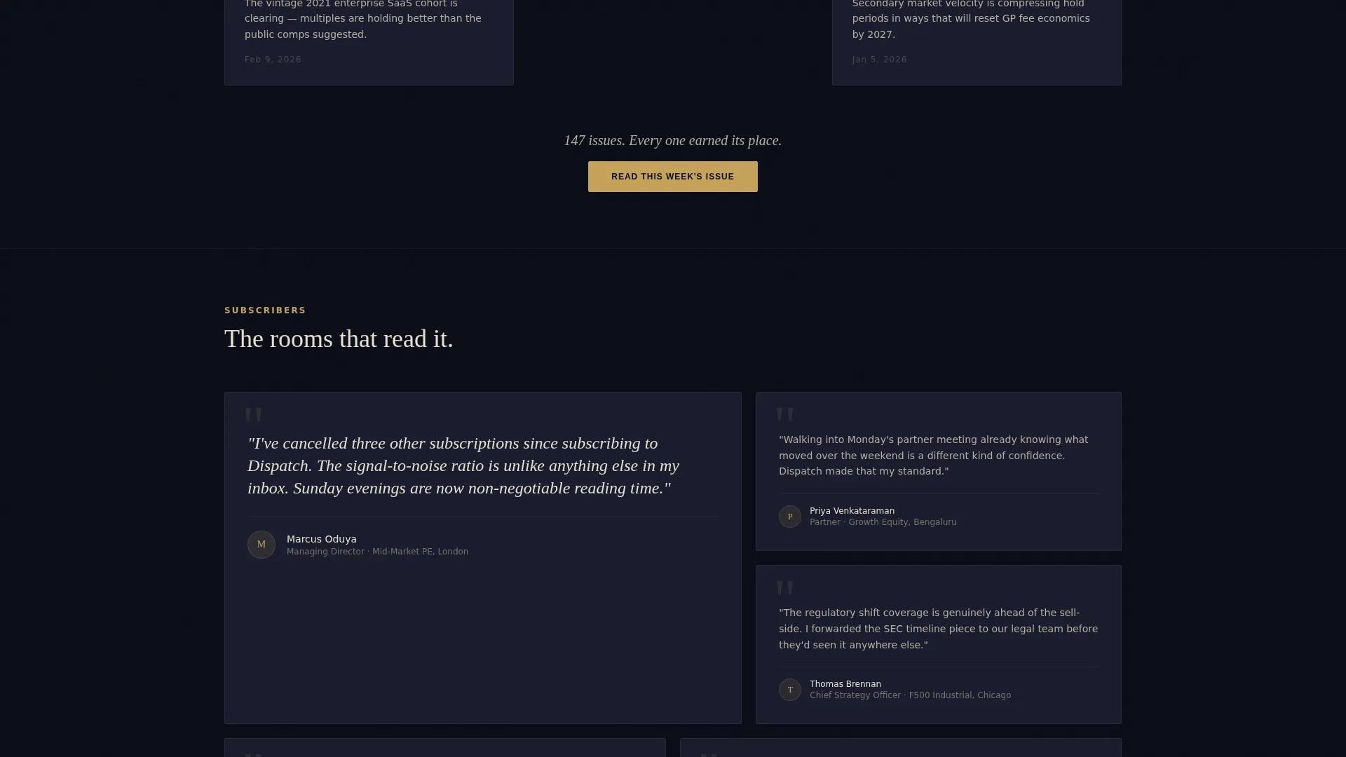 Cinematic Newsletter Landing Page Template