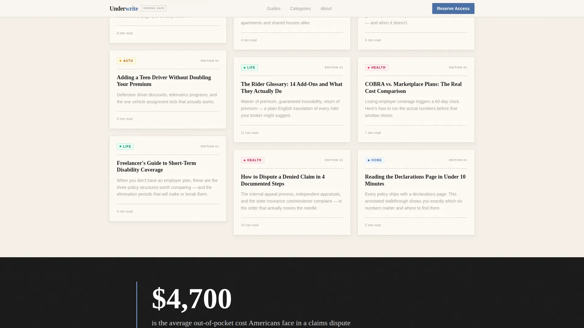 Insurance Blog Coming Soon Landing Page Template