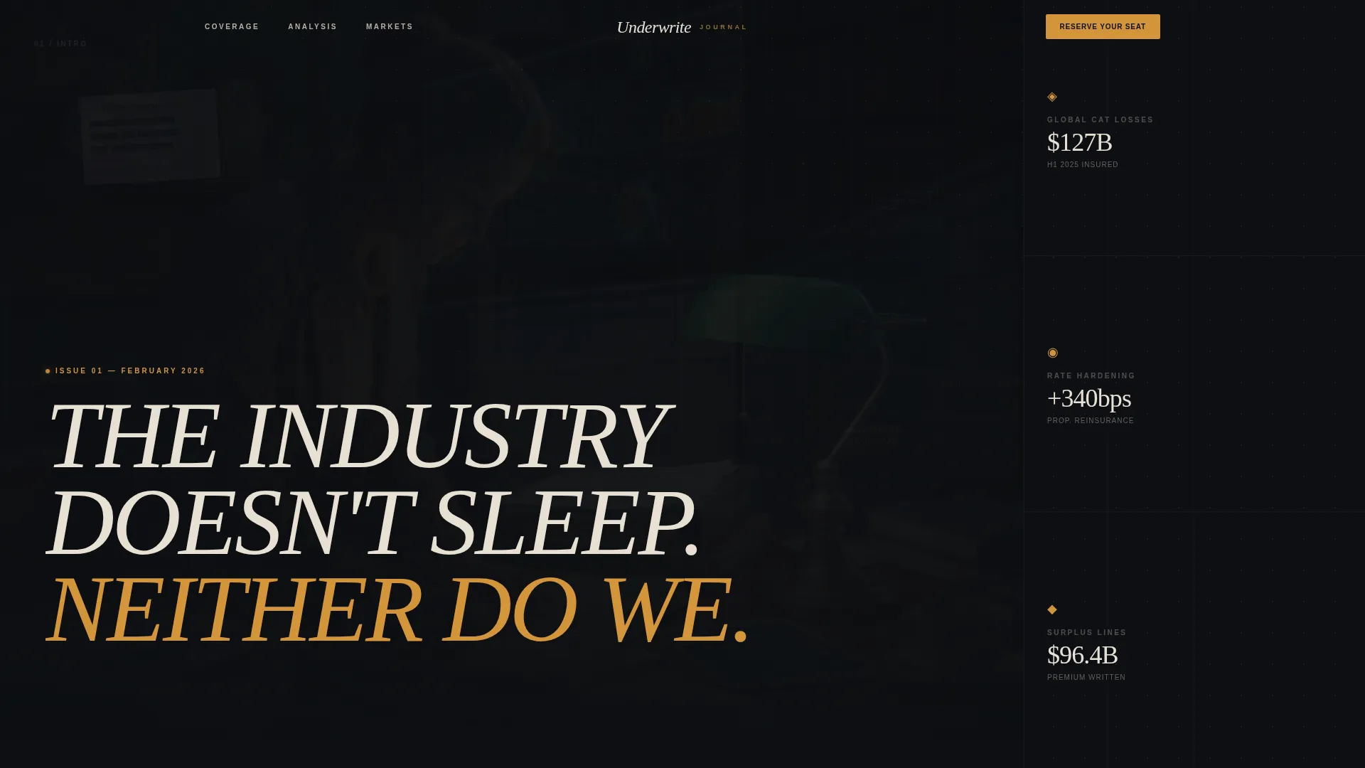 Insurance Blog & Media Pre-Launch Website Template