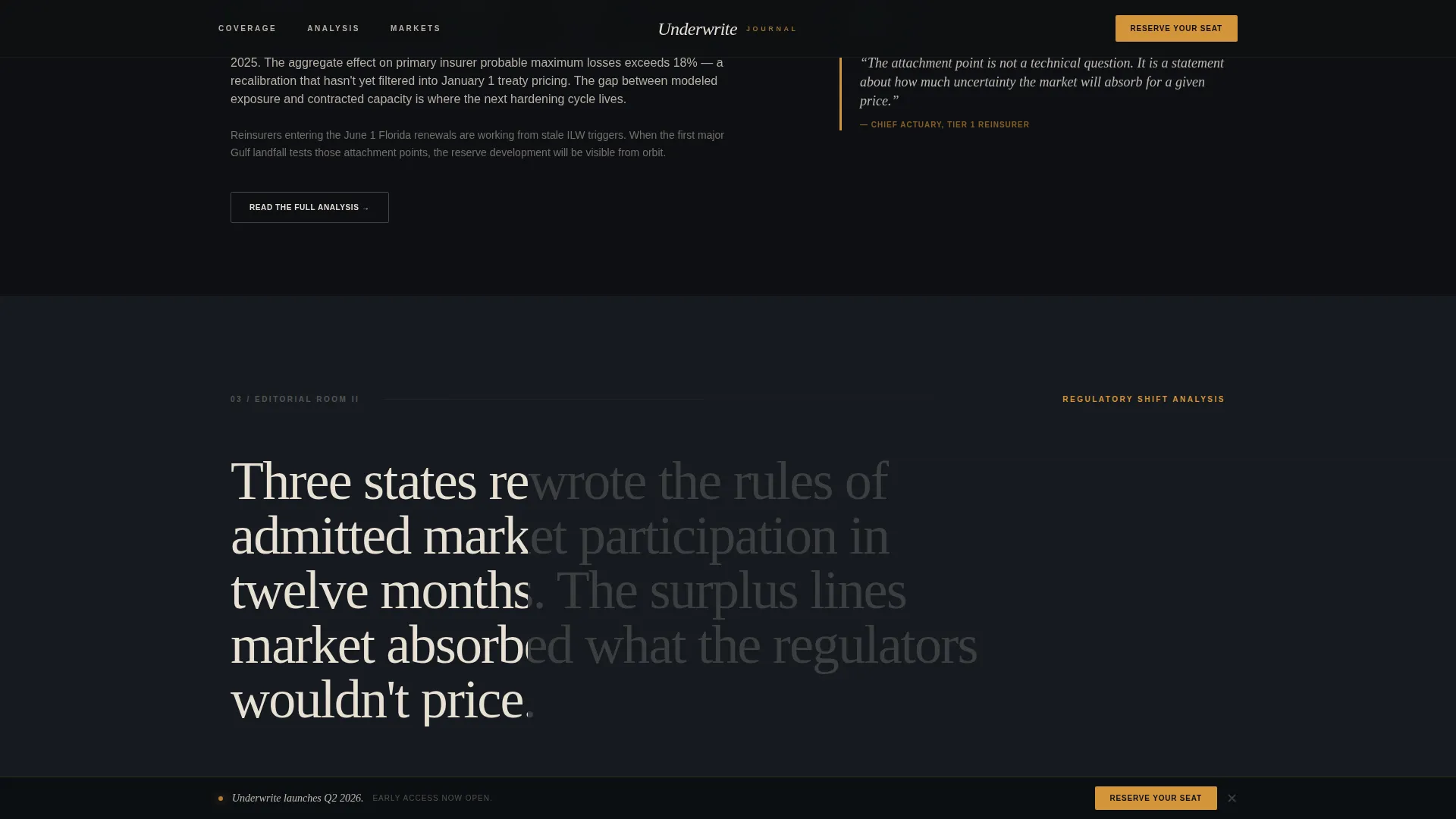 Insurance Blog & Media Pre-Launch Website Template