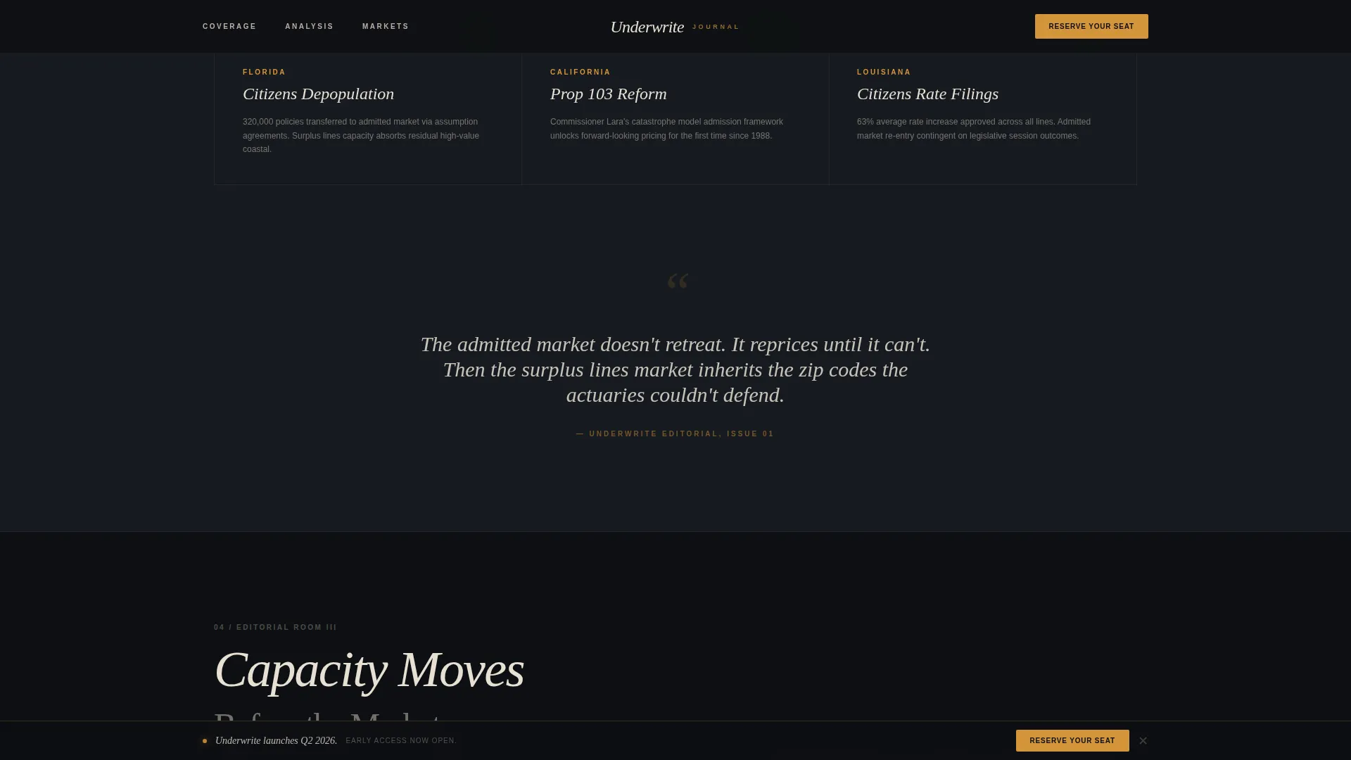 Insurance Blog & Media Pre-Launch Website Template