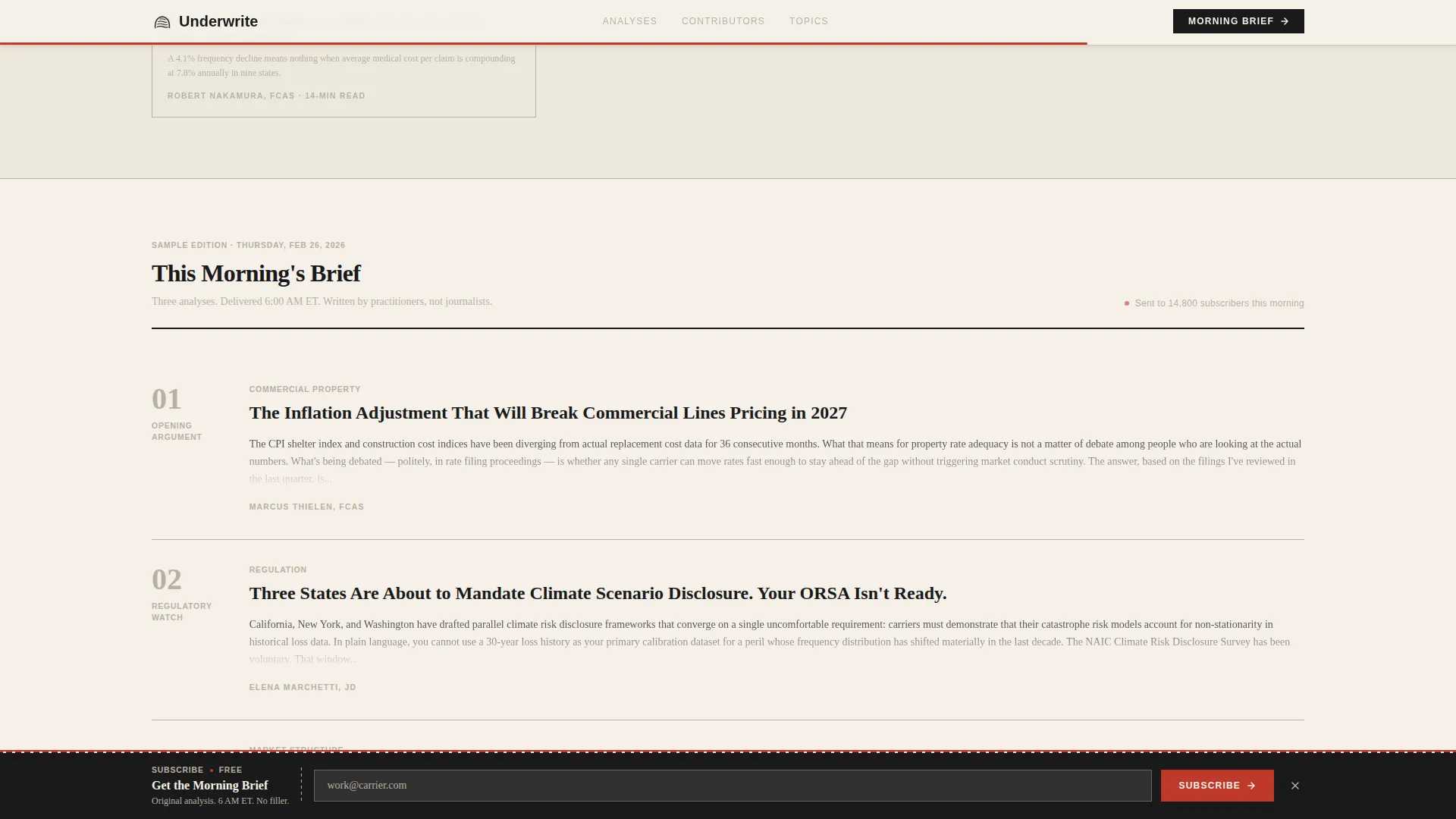 Insurance Blog & Media Professional Website Template