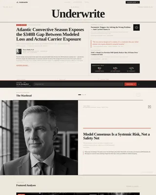 Insurance Blog & Media Professional Website Template