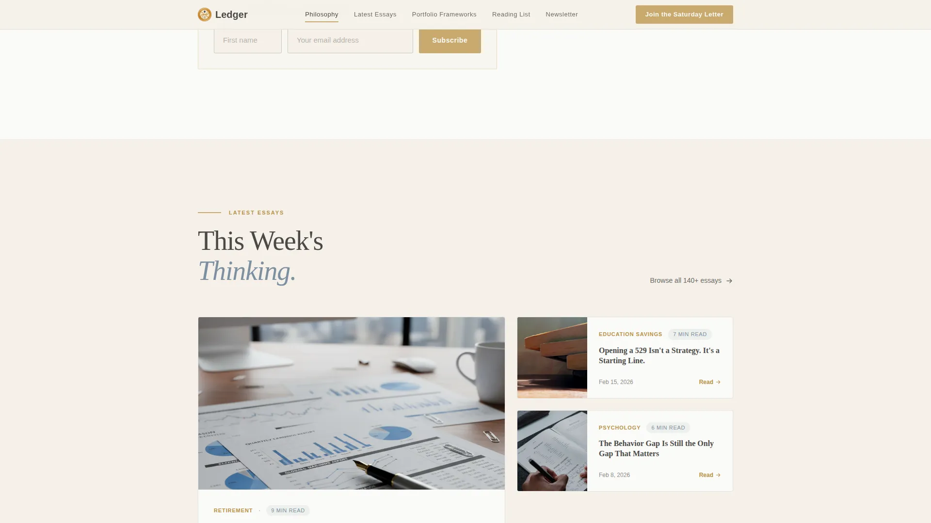 Specialist Business & Finance Blog Portfolio & Case Study Website Template