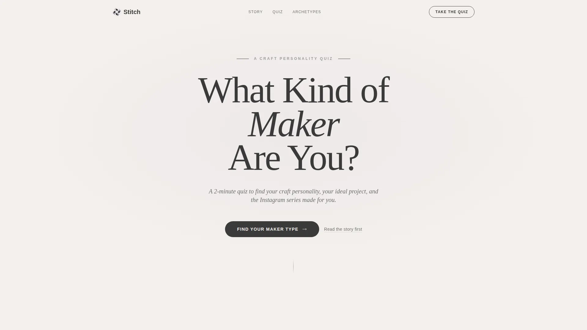 Editorial Knitting & Crochet Landing Page Template