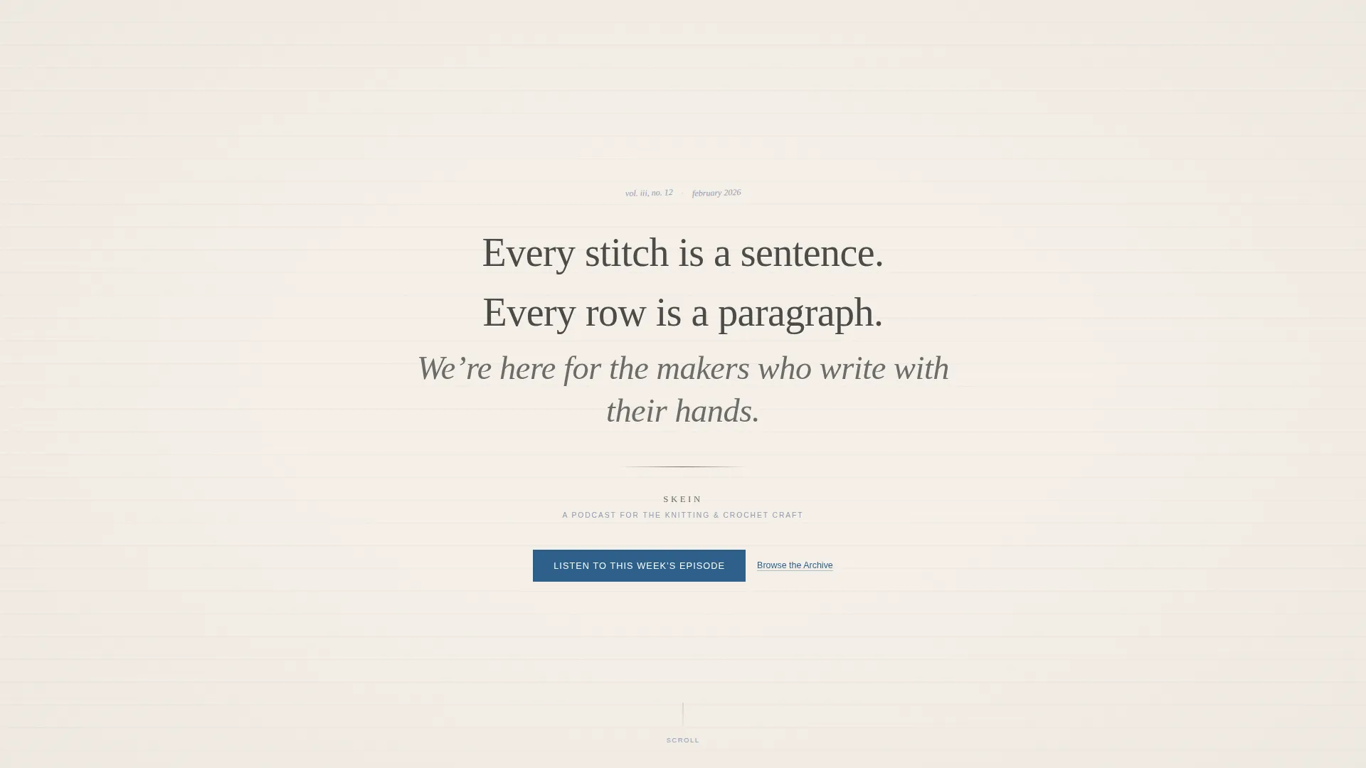 Knitting & Crochet Podcast Landing Page Template