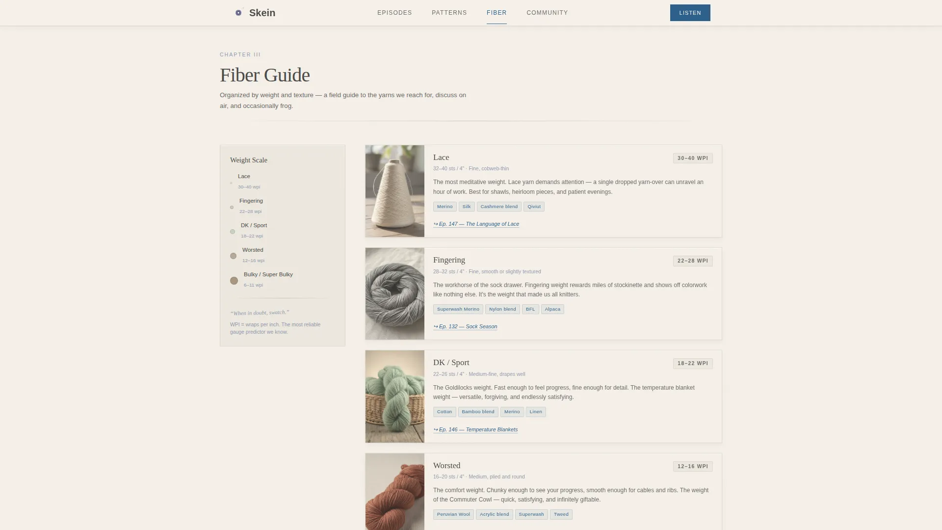 Knitting & Crochet Podcast Landing Page Template