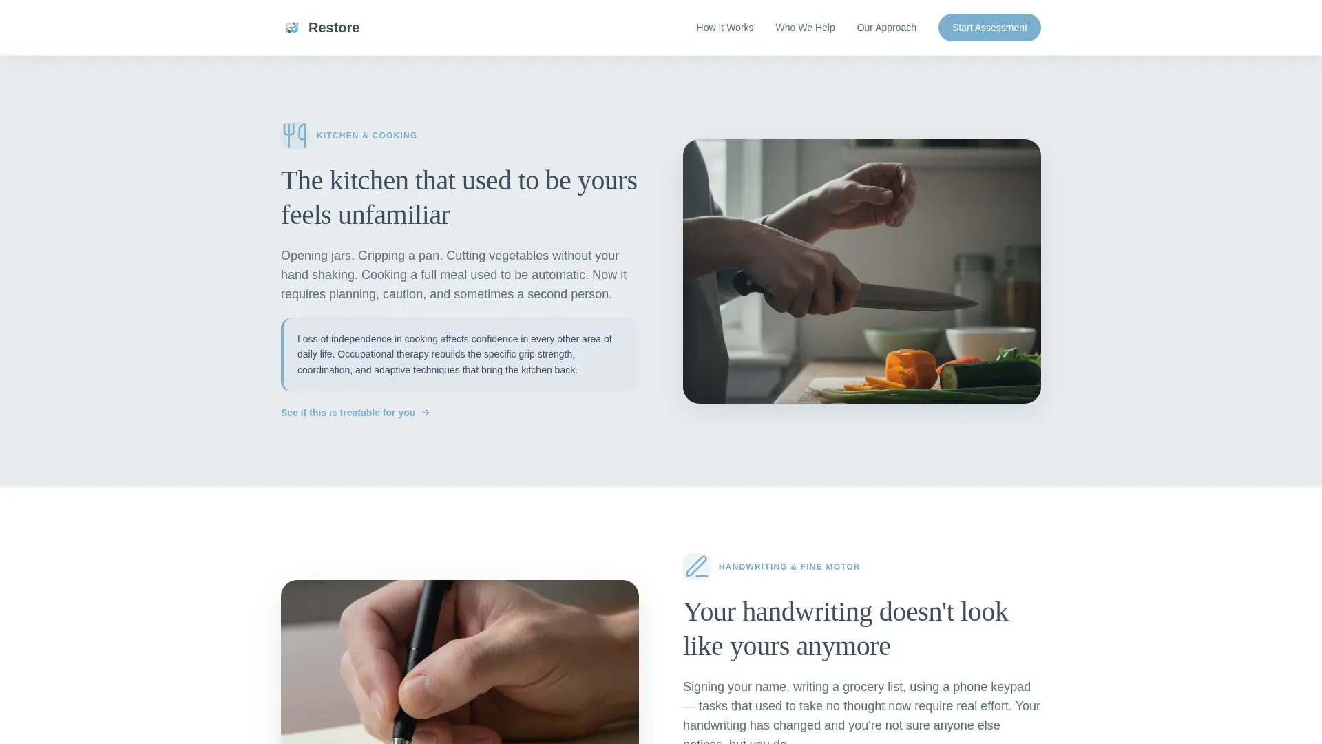 Occupational Therapist Booking Website Template