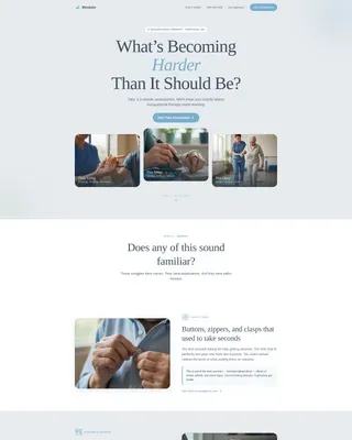 Occupational Therapist Booking Website Template