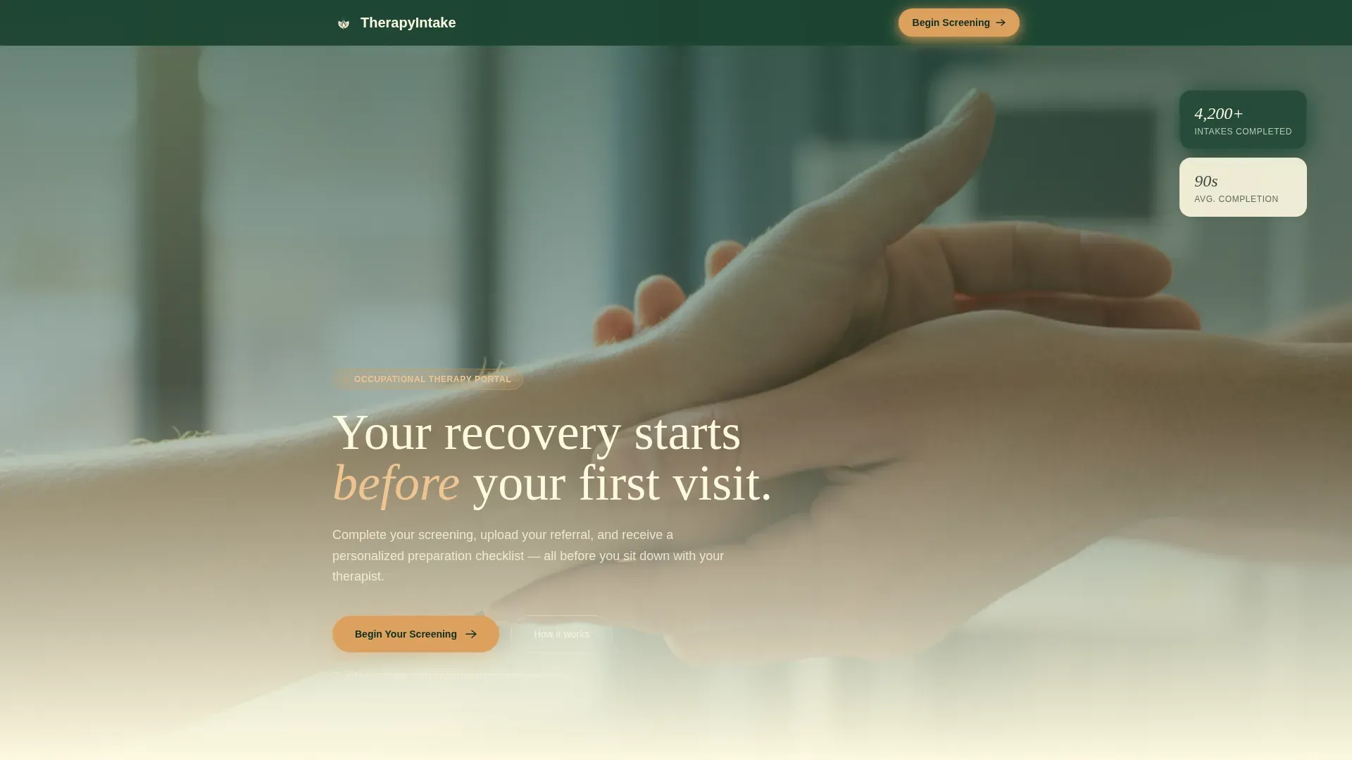 Patient Portal Landing Page Template