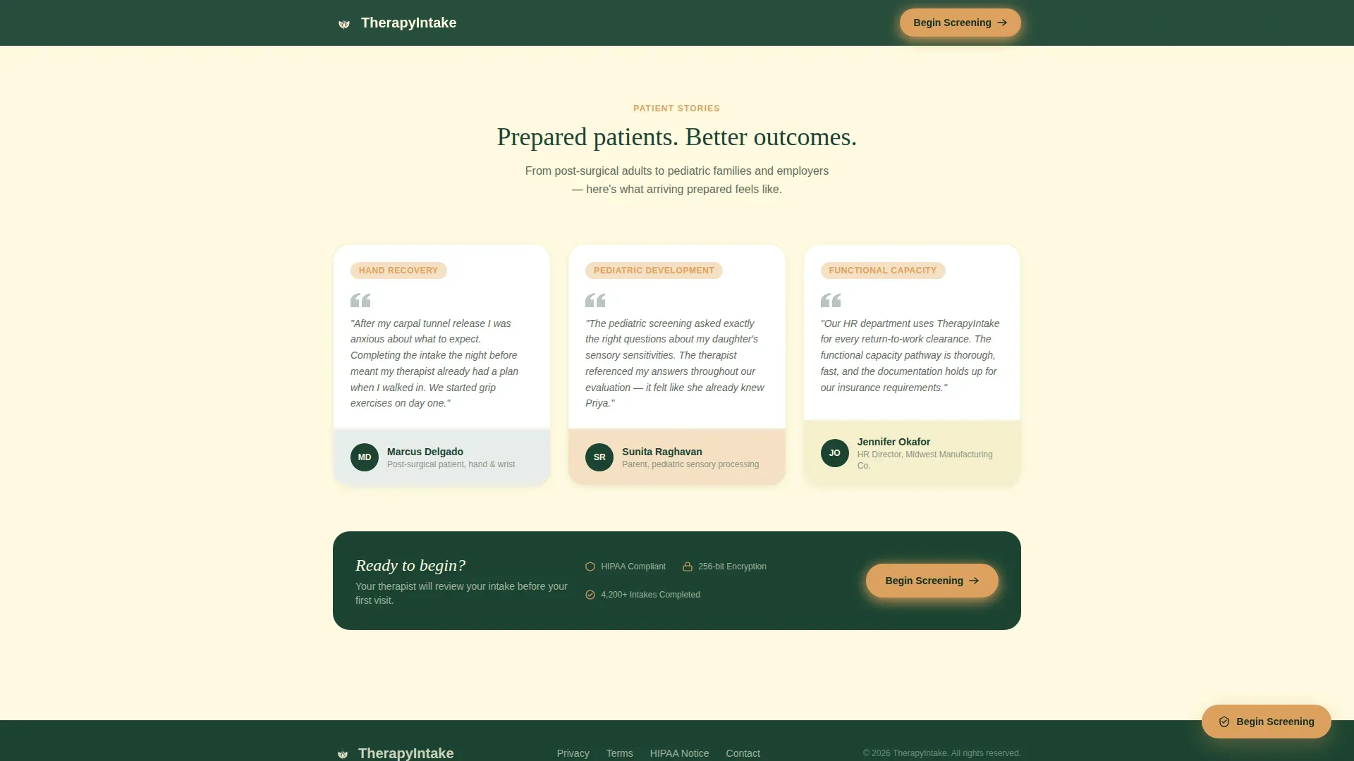 Patient Portal Landing Page Template