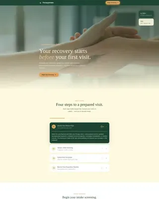 Patient Portal Landing Page Template