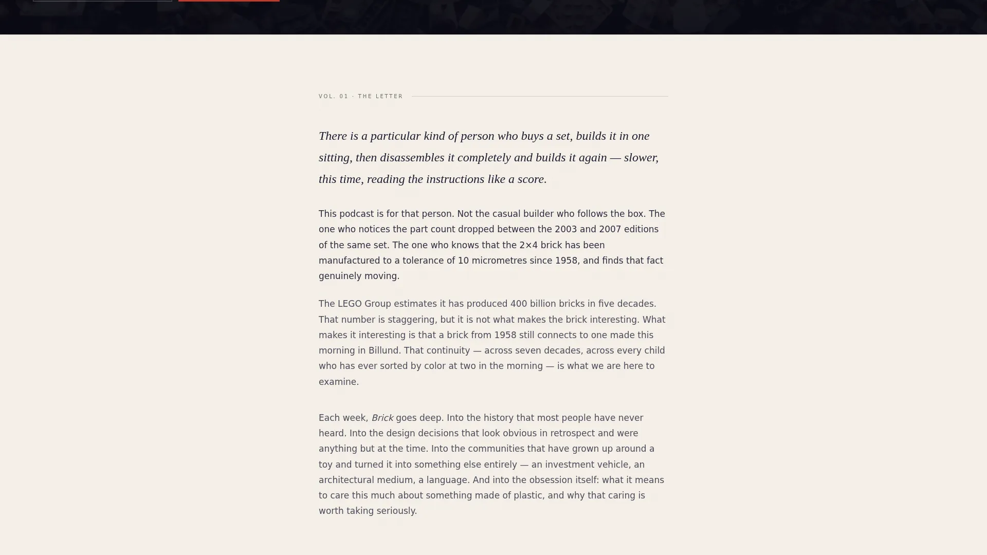 Podcast Landing Page Template, Editorial Waitlist Design
