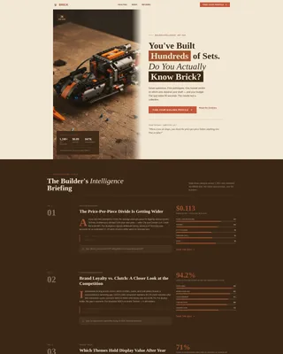 Editorial Builder Landing Page Template for Brick Channels