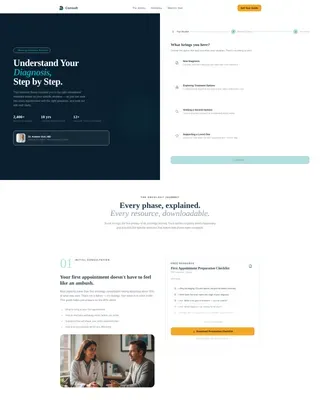 Oncology Clinic Website Template for Cancer Patients & Families