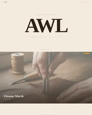Artisan Leatherworking Newsletter Landing Page Template