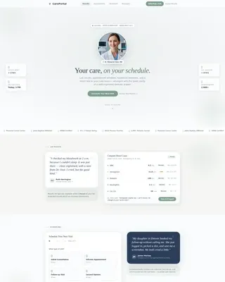 Oncologist Booking Website Template