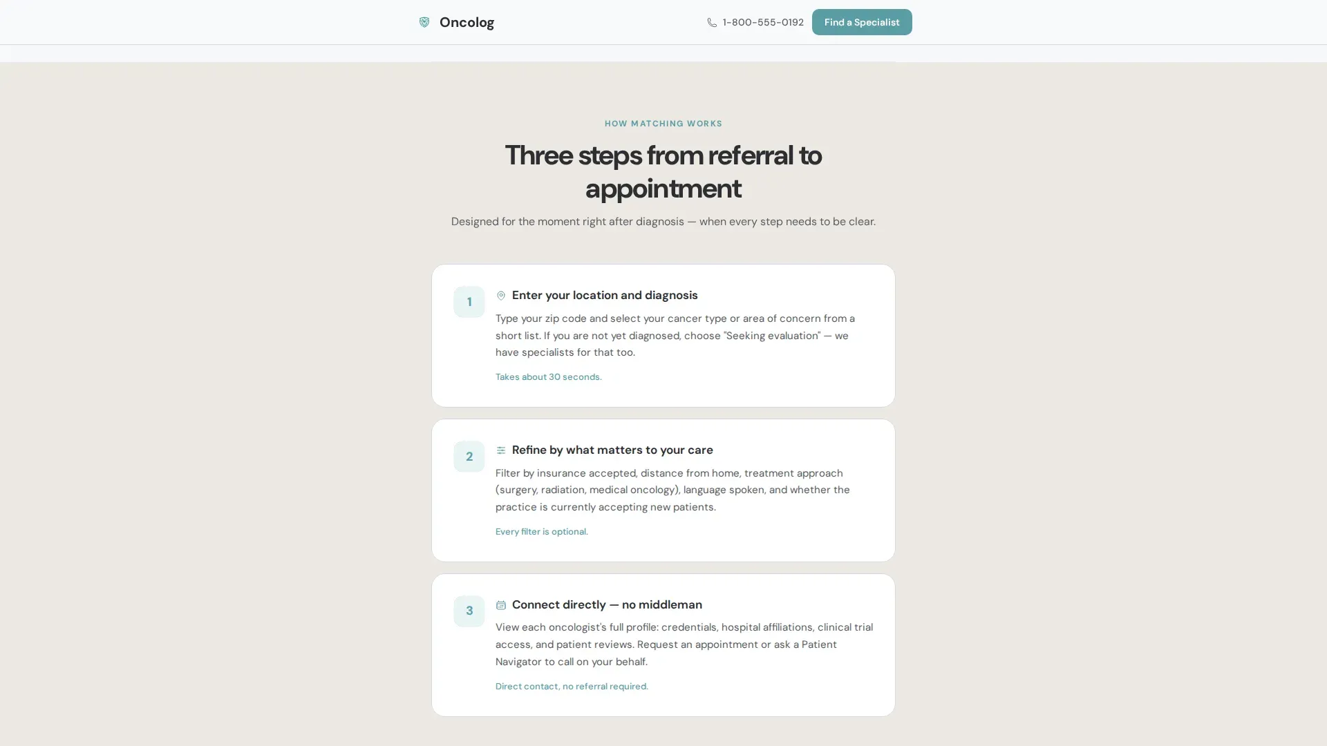 Oncologist Directory Website Template