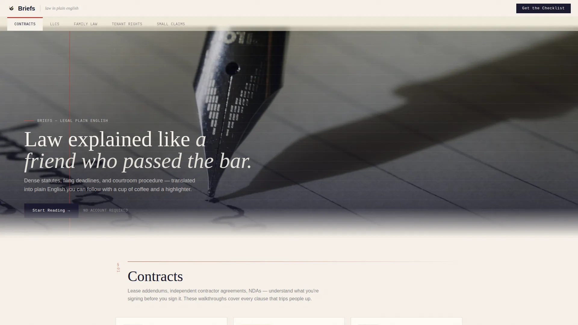 Legal How-To Blog Landing Page Template