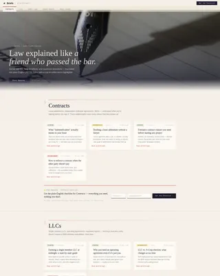 Legal How-To Blog Landing Page Template